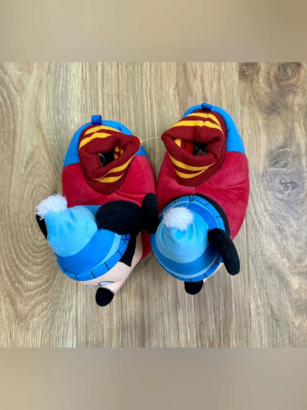 Disney Mickey Mouse Plush Slippers Size 9-10 Adult NWOT
